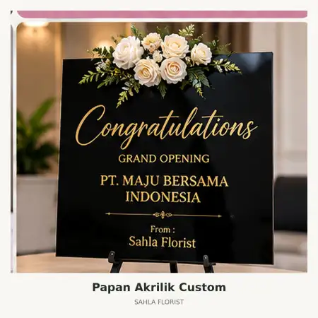 Papan Bunga Akrilik Jatinangor